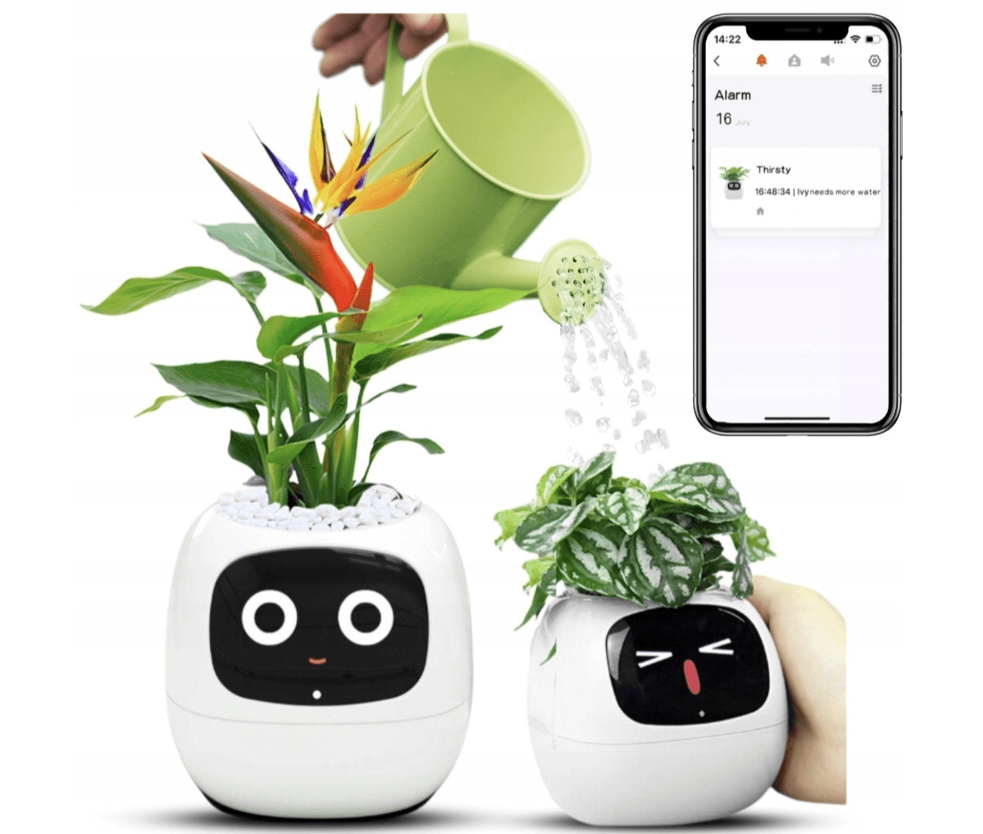 Inteligentna doniczka IVY SMART PLANTER osłonka na donicę APLIKACJA